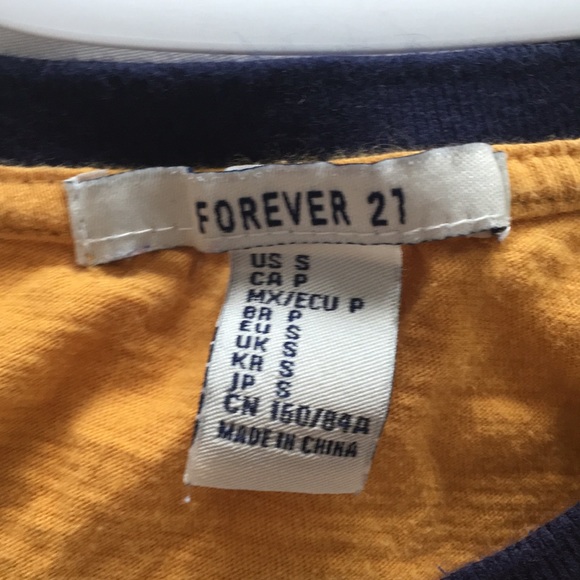 Forever 21 yellow shirt - Picture 2 of 2
